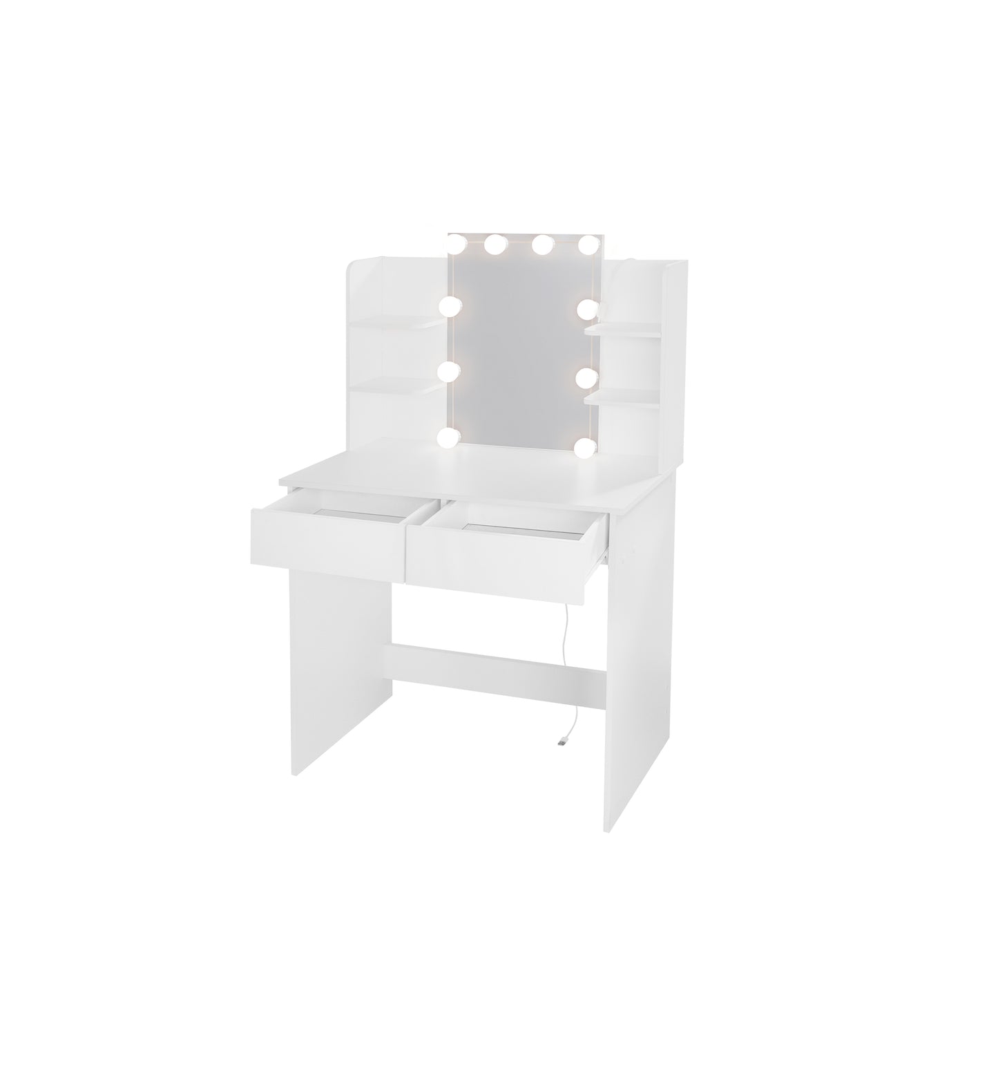 Makeup Vanity Desk With LED Lighted Mirror