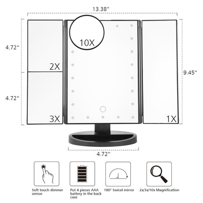 LED Touch Screen 22 Light Makeup