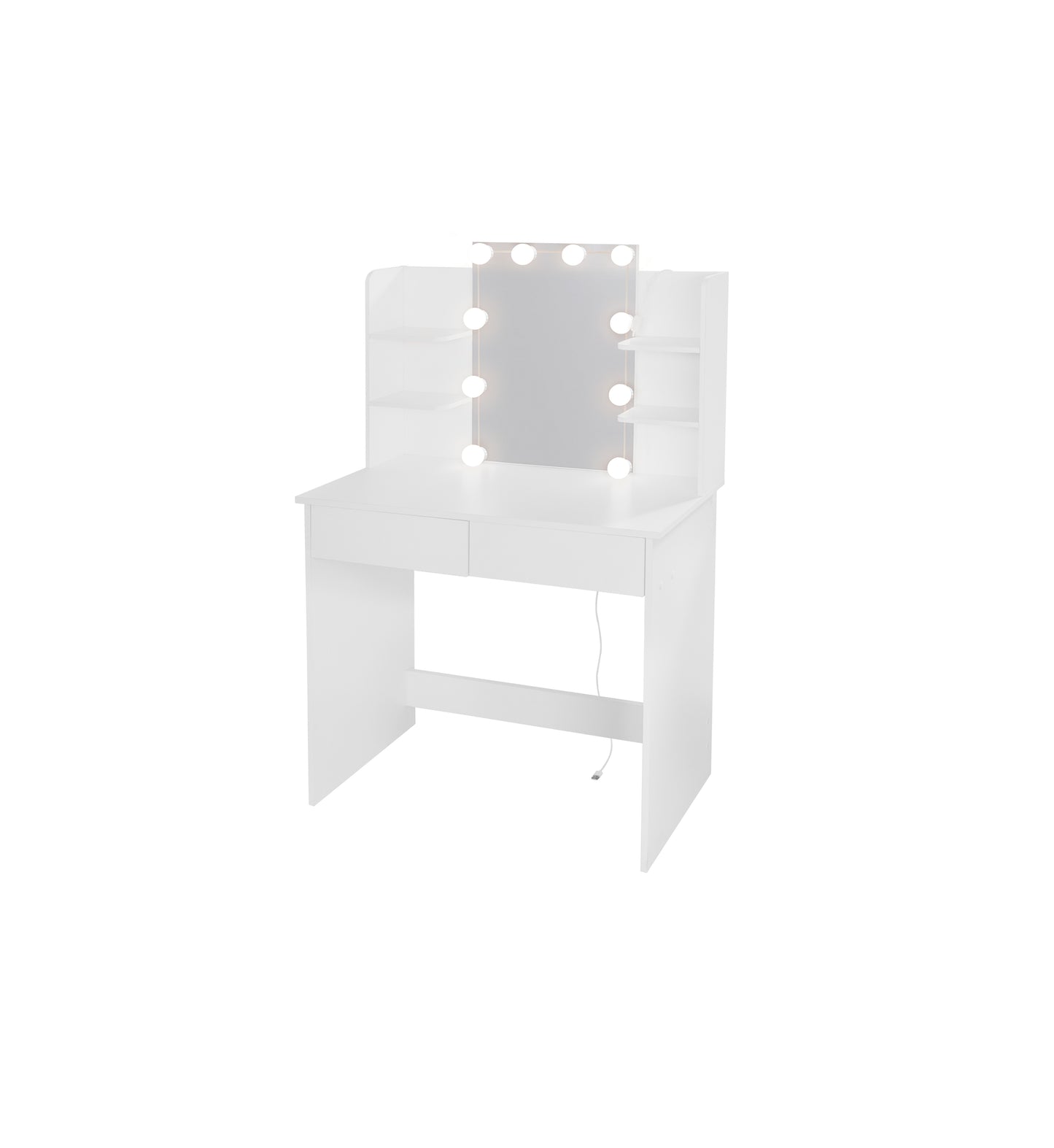 Makeup Vanity Desk With LED Lighted Mirror