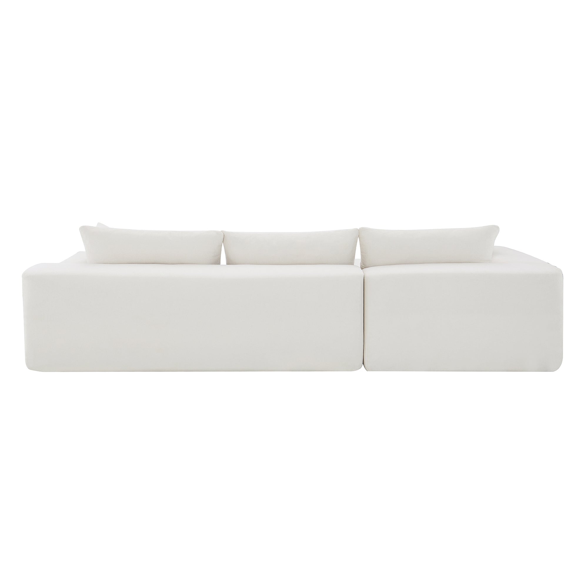 Modular Sectional Living Room Sofa Set Modern Minimalist Style Couch White