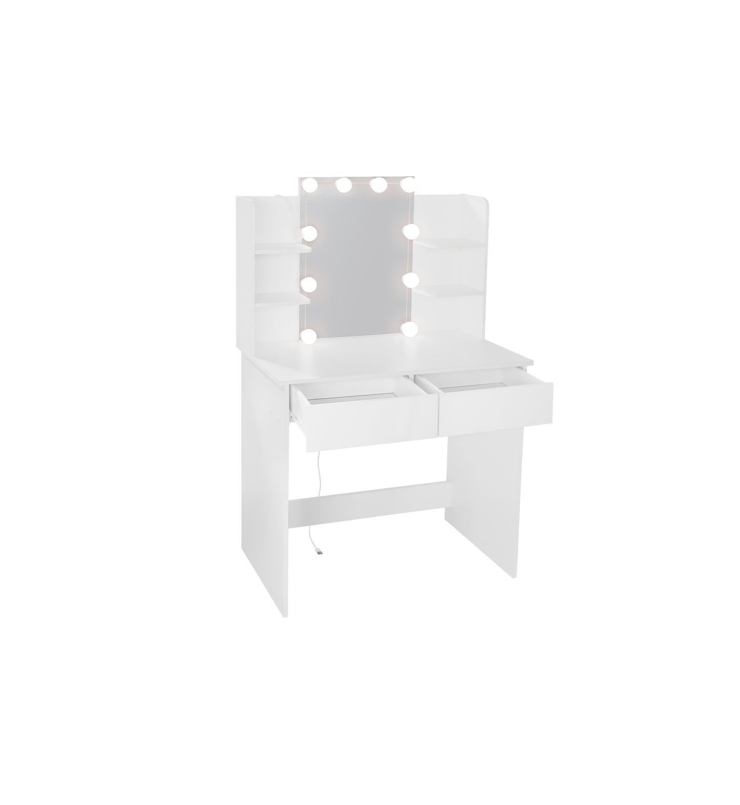 Makeup Vanity Desk With LED Lighted Mirror