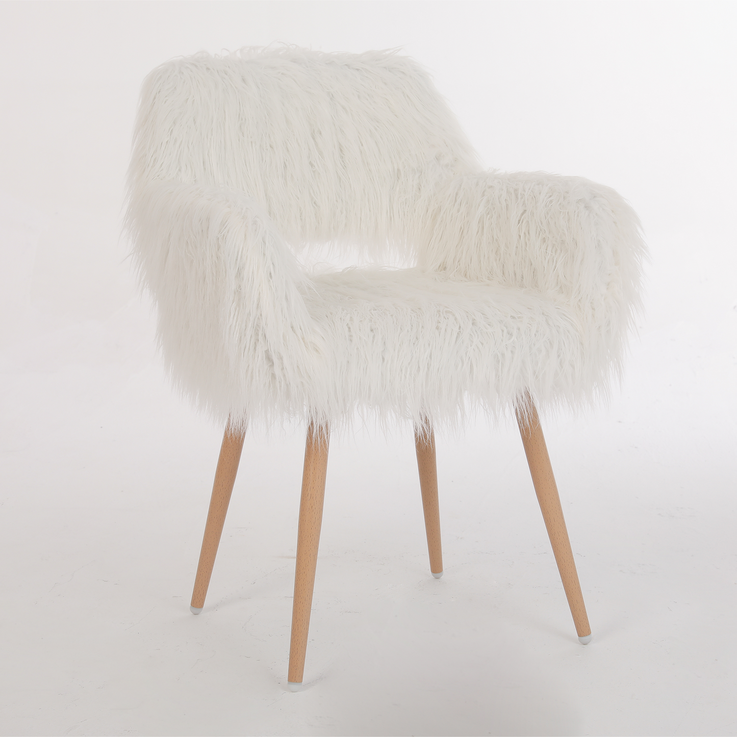 WHITE Faux Fur Chair