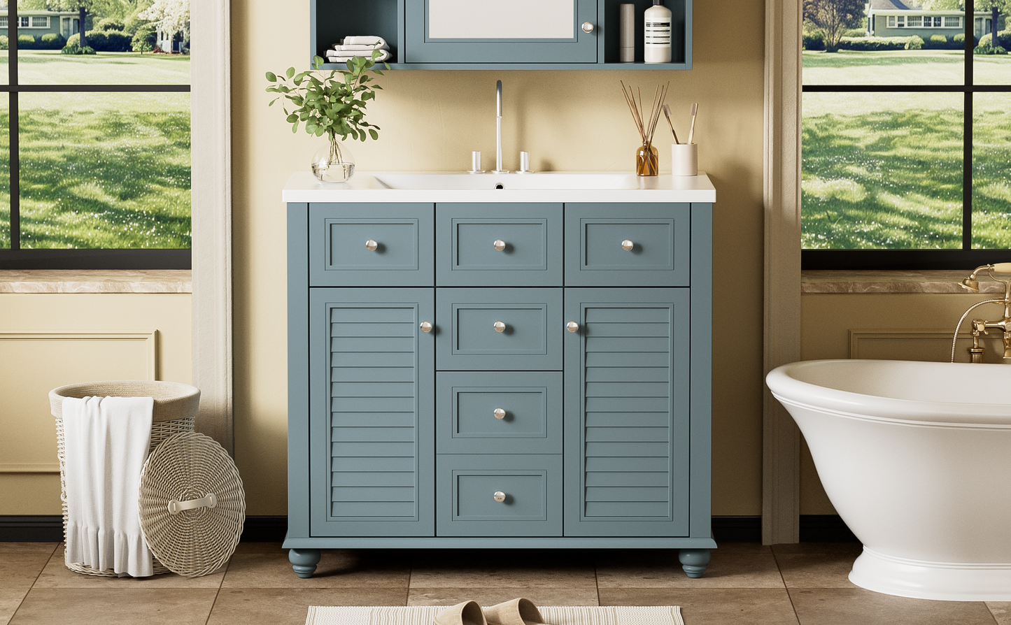 Bathroom Cabinet [ with sink ]